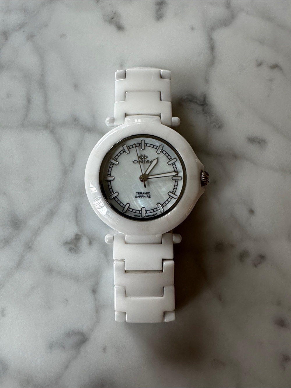 Oniss Ceramic Sapphire White Watch
